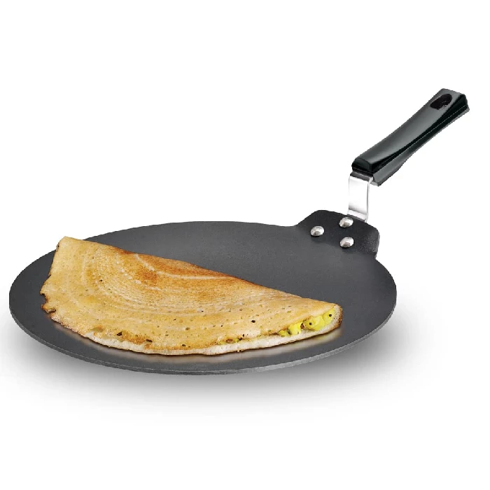 Hawkins Futura Dosa Tava, Non Stick Dosa Tawa, Small Dosa Tawa (NDT28) (Black), 28cm-1.webp